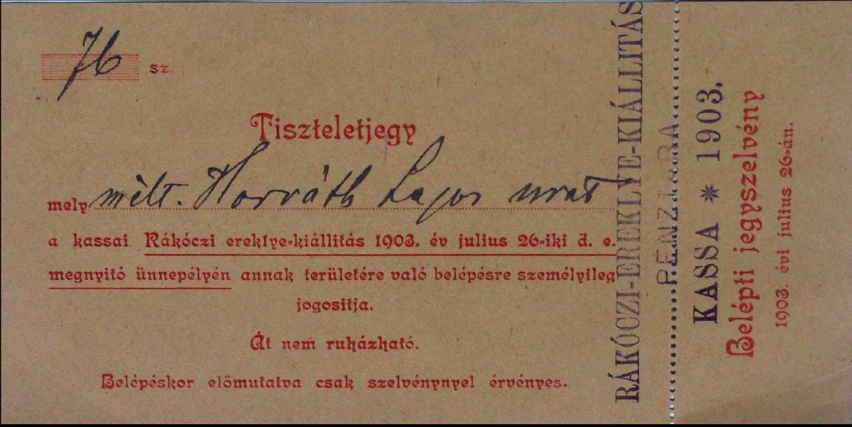 107 teremben szerepelt négy múzeumi tárgy a miskolci múzeumból. 5 A 3. teremben szintén fegyvereket állították ki, köztük több miskolcit is. 6 A kiállítás 4.