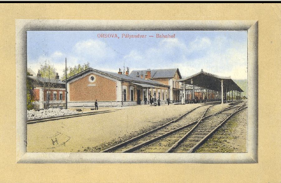109 6. Az orsovai pályaudvar képeslapon, 1900 körül. Zempléni Múzeum, Szerencs. Képeslap-gyűjtemény A Rákóczi-vonat fogadása és a kassai ünnepség a miskolciak figyelmét a Rákóczi-kor felé irányította.