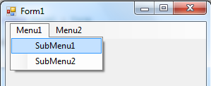 MenuStrip Menüsort készíthetünk vele, a Toolbox-ban a Menus & ToolBars szekcióban találjuk meg.