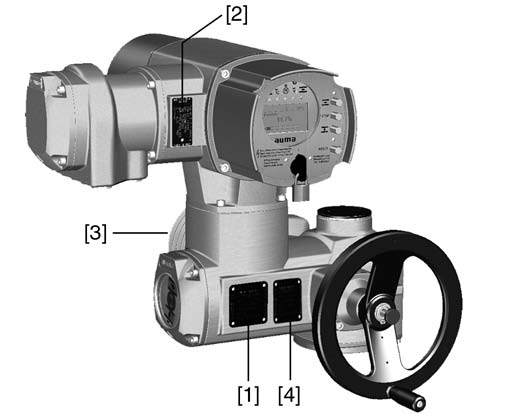 Azonosítás SA 07.2 SA 16.2/SAR 07.2 SAR 16.2 Vezérlőegység: elektromechanikus 2. Azonosítás 2.1 Típustábla Minden eszközkomponens (hajtómű, vezérlés, motor) típustáblával van megjelölve.