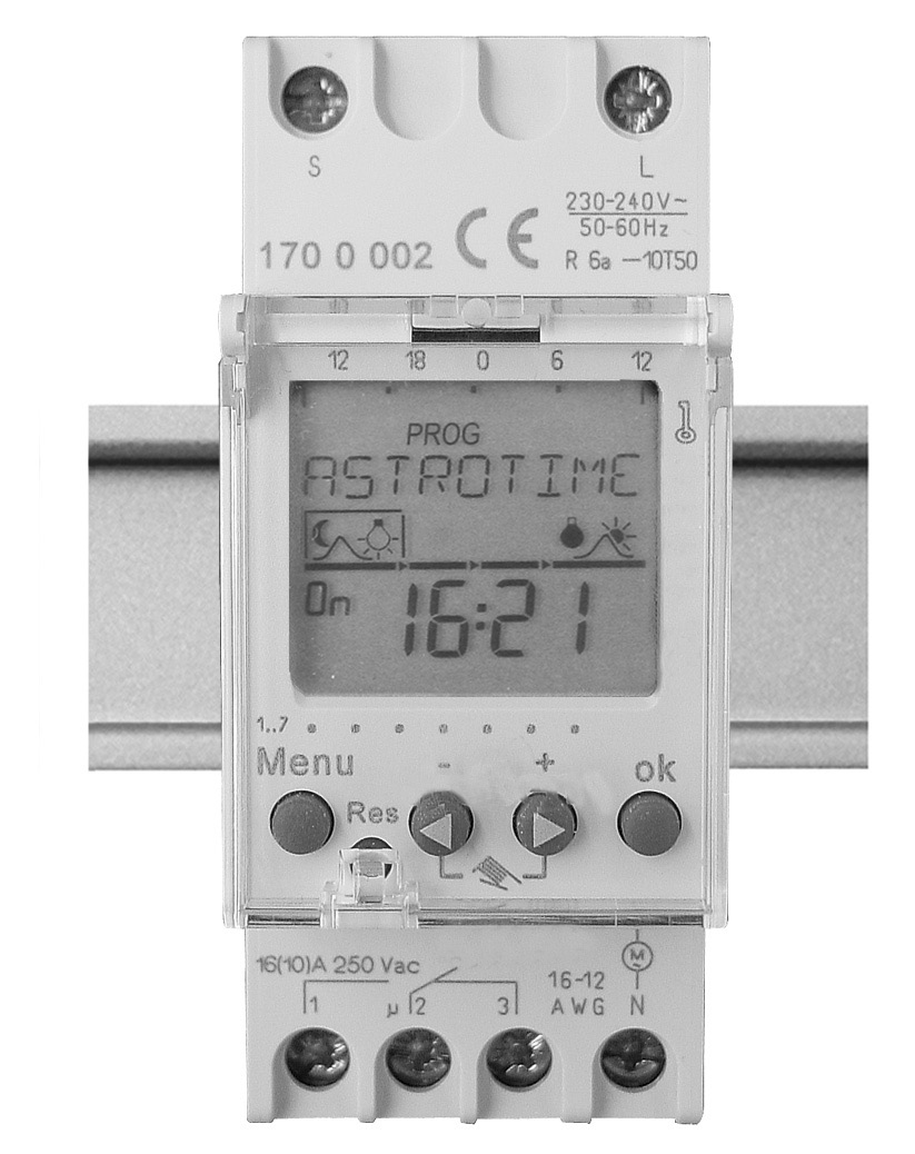 SA-TD/1W 309 455 Bedienungsanleitung 3 Schaltuhr mit Astroprogramm Operating instructions 22 Timer with astronomical program Mode d emploi 41 Horloge programmable avec