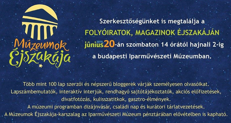 Az ötletgazda és lebonyolító Múzeum több mint száz kulturális, tudományos, társadalmi, politikai, szakmai és generációs folyóirat sorában helyet biztosított az alapításának éppen 90.