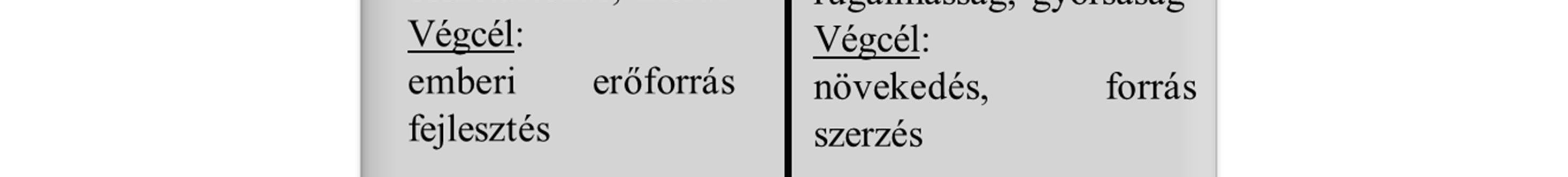 harmadik dimenzió, a szervezeti teljesítmény, a síkra merőlegesen jelenik meg (amelyet később beépítettek a két dimenzióba).