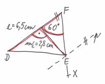 4. Szerkeszd meg a KLM háromszöget, ha adott KL = 5 cm, KM = 12 cm és LKM = 90. Mérd meg az LM oldal hosszát, majd győződj meg arról, hogy teljesül-e erre a háromszögre a Pitagorasz-összefüggés! 4.