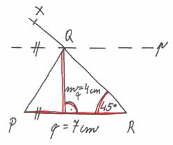 Szerkeszd meg az BC háromszöget, ha adott: c = 5 cm, a = 4 cm, s c = 3 cm (a c oldalhoz tartozó súlyvonal).