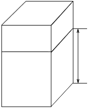 1.5 Feladat Pascal tétel hidrosztatikai nyomás Egy hasáb alakú tartály alapja 4x4 méter, magassága 4 méter. A tartály 3 méter magasságig vízzel van töltve.