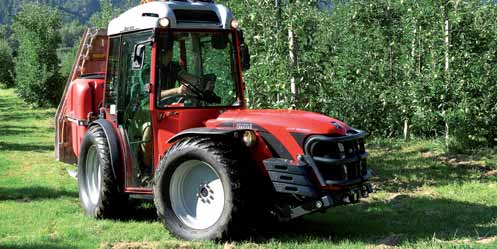 Antonio Carraro SRX törzscsuklós, multifunkcionális traktorok Az SRX modellek a keskeny ültetvények speciális erőgépei.