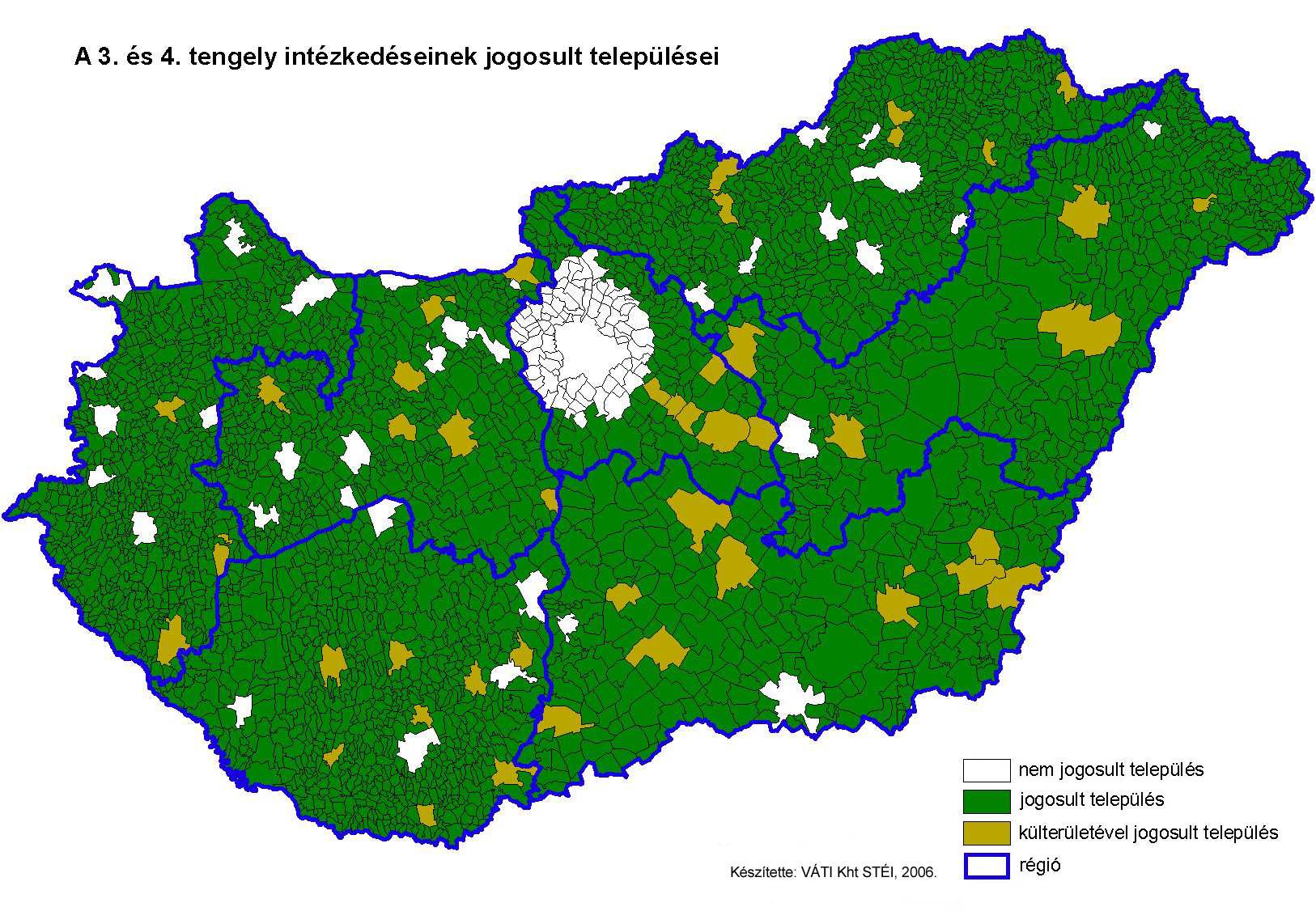 Jogosult települések a III.-IV.