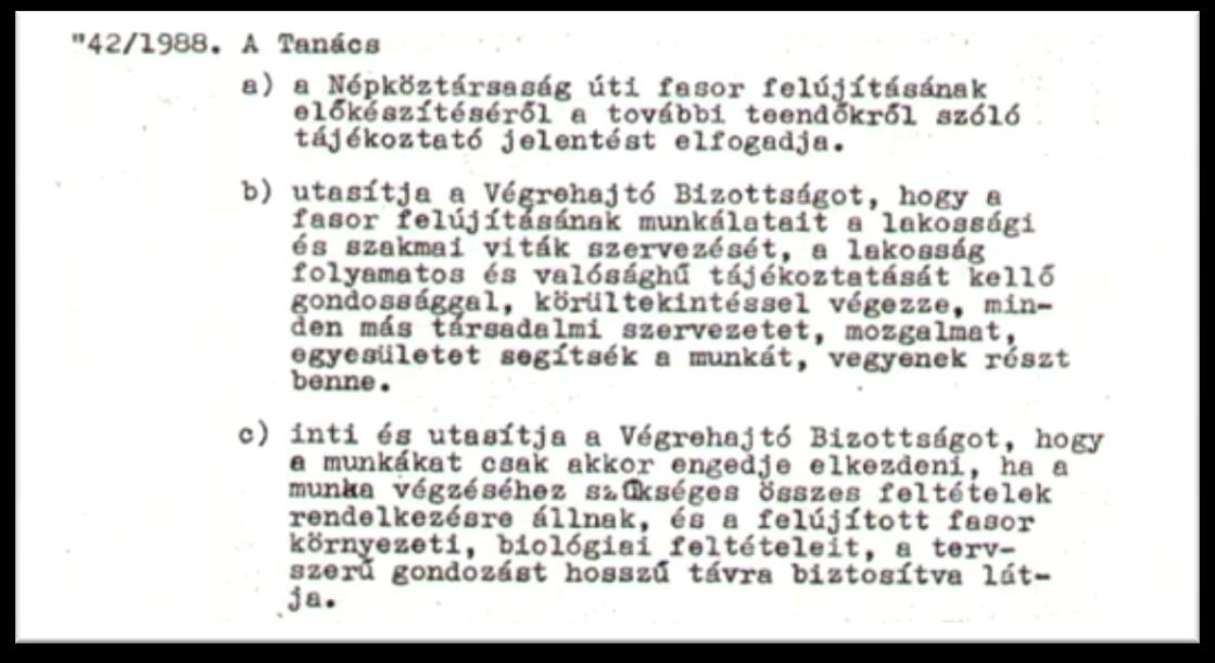 1987. december 2 -án a Fővárosi Kertészeti Vállalat és a VI.