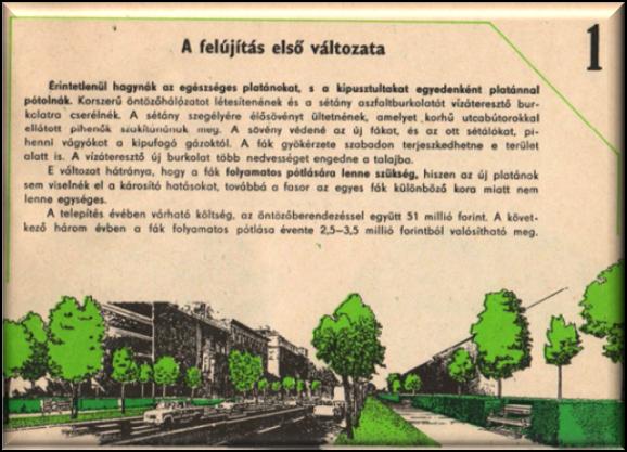 A négy lehetséges megoldás részletes leírása [11] A vélemény-nyilvánításra nem csak a lakosságot, hanem művészeket, tudósokat, akadémikusokat, történészeket is felkértek.