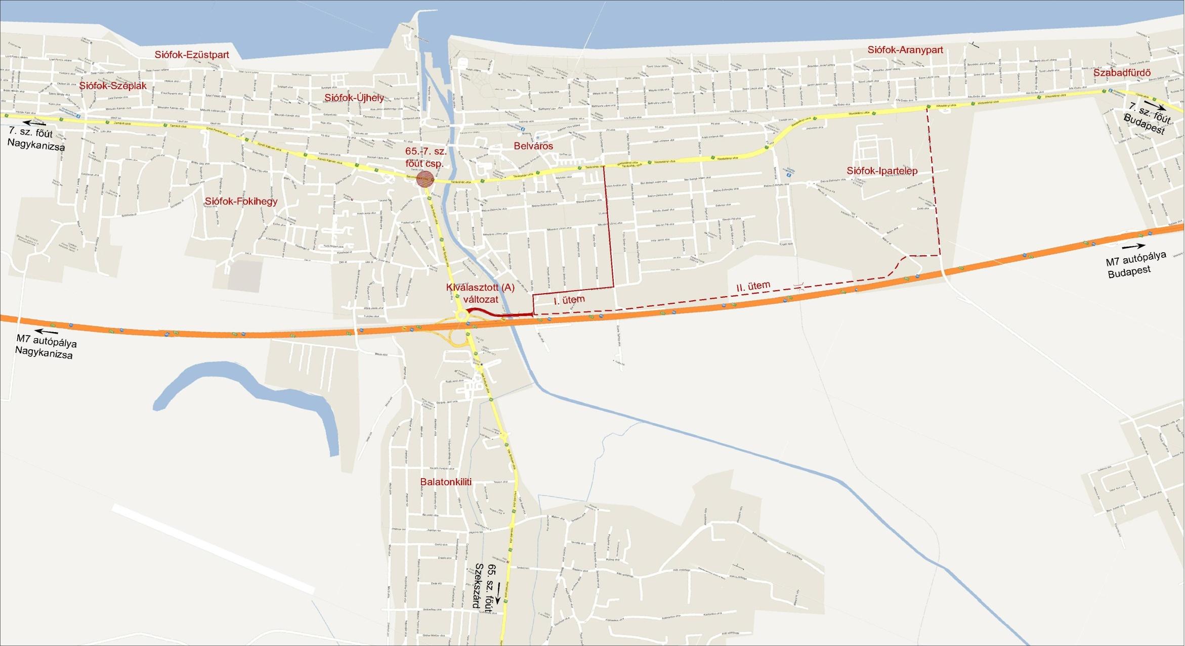 7.49. ábra Áttekintő térkép a projekt helyszínéről és közvetlen