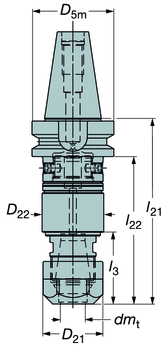 Synchrolex R menetfúró tokmány MAS-BT 403 szinkronizált menetfúrási műveletekhez 392.