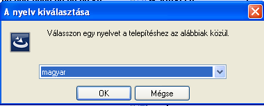 A számítógépes program telepítésének menete A CD ROM