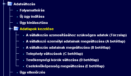 adatokat, majd a nyilvántartási szám alapján beazonosítjuk az egyéni vállalkozót.