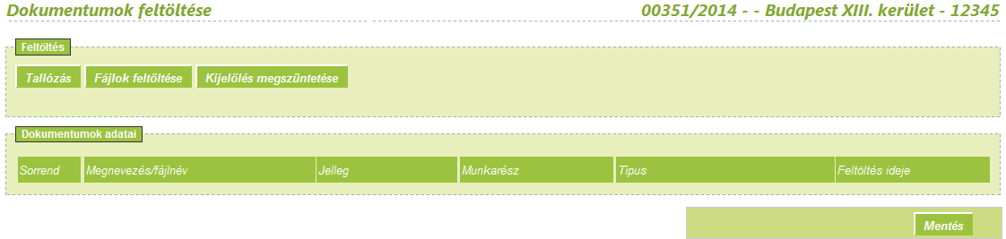 1. 2. 13. ábra Amennyiben nem szeretnénk már több fájlt feltölteni, nyomjuk a nyomógombra. (13. ábra 2.