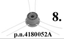 Magyar Suomi p.n. 4180058 9. Latviski JAVASOLT VÁGÓESZKÖZÖK SUOSITELLUT LEIKKUUTERÄT IETEICAMIE GRIEŠANAS INSTRUMENTI 1. 4 fogas nylonpenge - átm. 10 /255 mm 2. 3 fogas nylonpenge - átm. 10 /255 mm 5.