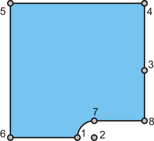 Töröljük a hálót. 3. eset (R=25) Main Menu -> Preprocessor -> Meshing -> Clear -> Areas A felugró ablakban Pick All majd OK.