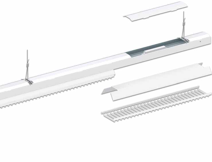 Tokozott síncsatorna rendszerek Canalis KBA és KBB síncsatornák KBX458GCF KBX25ZFU