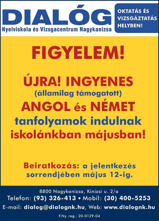 16 Kanizsa Hirdetés 2014. május 8.