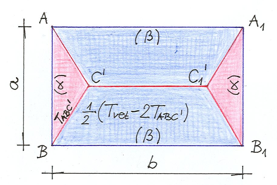 4 cos cos ( 4 ) ABC' vet ABC' A A ( 4 ) összefüggés megjegyzését elősegítheti ábr is ábr Ezek lpján kézenfekvő fentieket áltlánosító lábbi 3 étel: Az α i hjlásszögű tetősíkokból álló tető A felszínét