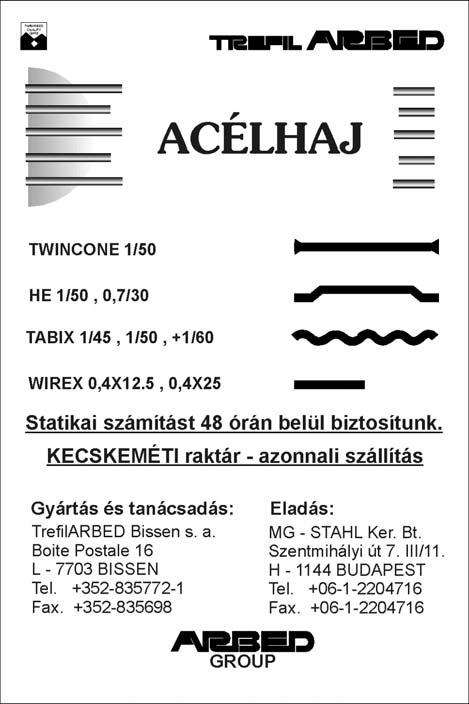 2004. július-augusztus BETON XII. évf. 7-8. szám 8. Irodalomjegyzék [1] RVS 3.63, 1998. októberi kiadás: Felszerkezet méretezés.