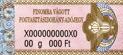 Finomra vágott fogyasztásidohány-adójegy 2006.