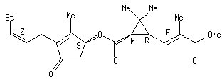 EXAMPLES Szerkezeti képlet Összegképlet Molekulasúly C21H30O3 M = 330 g/mol 3. A két izomer szintézissel előállított elegye tekinthető-e azonosnak a krizantém olajból izolált izomer-eleggyel?
