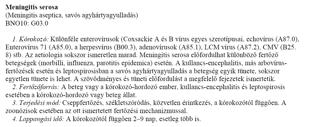 Meningitis serosa (Meningitis