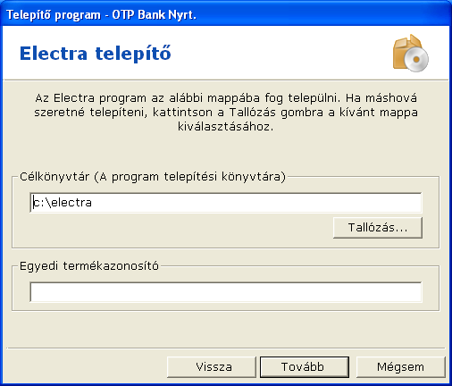 2. A program telepítésének folyamata 2.1. Indítsa el a telepítő készlet DISK1 könyvtárában található set_up.exe programot! 2.2. A megjelenő ablakon a program nyelvének kiválasztását követően -, jelölje be az Új program telepítése funkciót és kattintson a Tovább gombra!