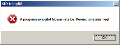 2. Az éles és teszt KID program telepítésének lépései A telepítést célszerű az egyik olyan munkaállomáson elvégezni, amelyen használni fogják a programot. 1. Klikkeljen a disk 1\ setup.exe állományra.