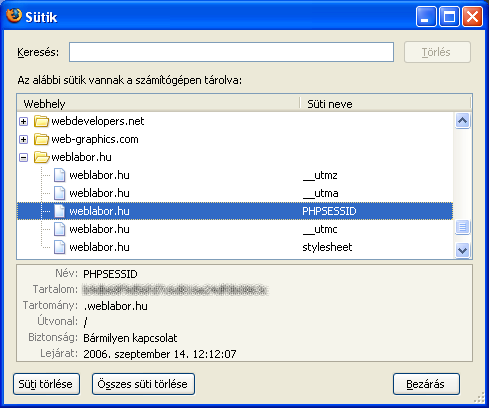 118. oldal Web programozás (0.5. verzió) GET /cikkek.html HTTP/1.1 HOST: felho.hu Cookie: sessionid=krixkrax A következő ábra a weblabor.