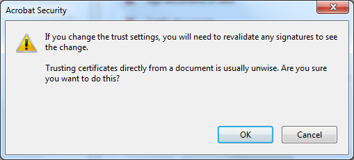 A megjelenő certificate viewer -ben a trust fülre aztán az add to