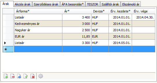 Ha már sok termék van nyilvántartva, előfordulhat, hogy egy olyan termék nyilvántartásba vételére van szükség, amelyik termék nagyon sok adatában azonos egy már nyilvántartott termék adataival.