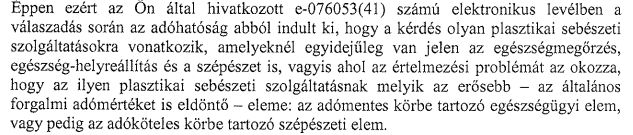 Plasztikai sebészet A