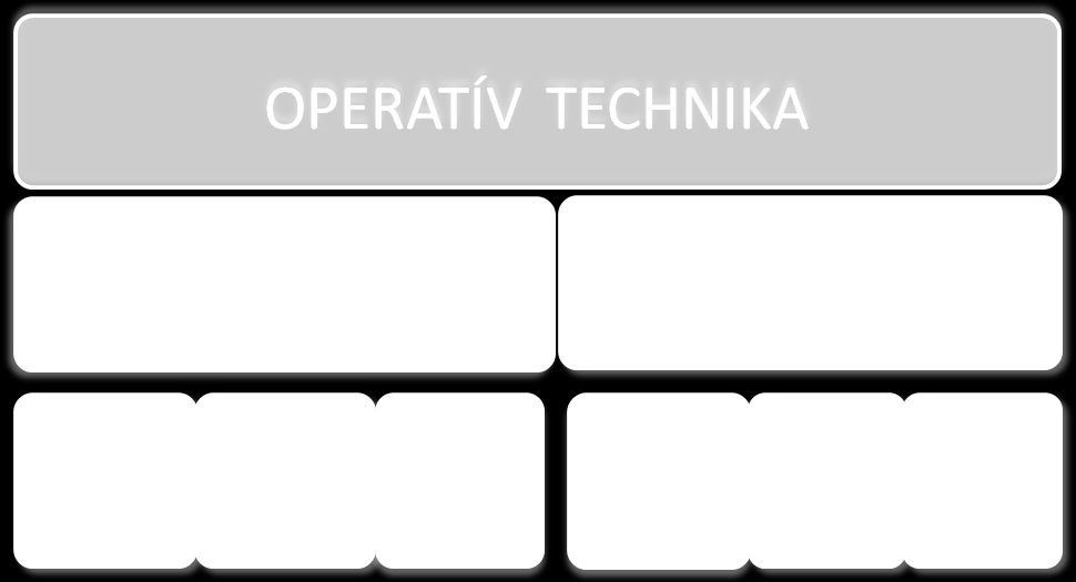 A titkos operatív technikai módszerek a rendszabályok alkalmazásához voltak szükségesek, önmagukban csak annyiban voltak értelmezhetők, amenynyiben hozzásegítették a rendszabályok alkalmazóit az