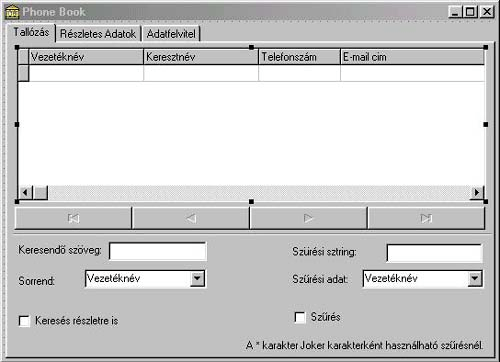 Delphi modul - 10. fejezet szeparátort is beállíthatunk.