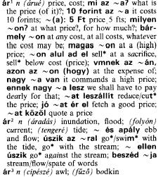 2.8. Ábécérend A szócikkeket félkövér betűvel szedett címszó vezeti be. A címszavak elrendezésében mindkét kéziszótár a gyakorlati módszert alkalmazta, tehát szigorú ábécérendben találjuk meg azokat.