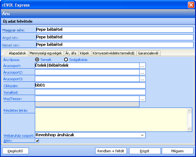 A megrendelések fogadásáról, kezeléséről a program súgója ad részletes tudnivalókat.