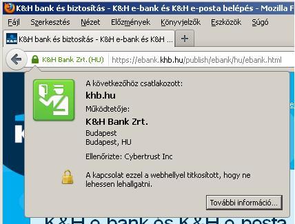 Internet Explorer Firefox A böngésző zárt lakat szimbólumot jelenít meg. A lakat ikon helye a böngésző típusától és verziószámától függ, rendszerint a címsor közelében, előtte vagy utána található.