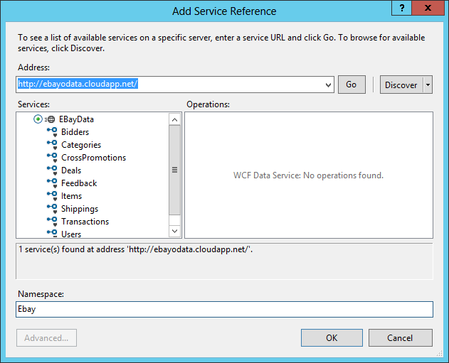 11. Webes szolgáltatások használata a Windows 8 alkalmazásokban 11-18 ábra: a WCF Data Services telepítése NuGet-tel Jelen sorok írásakor a legújabb WCF Data Services Client verzió még nem támogatta