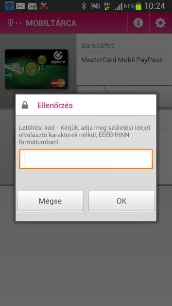 6 OTP MASTERCARD MOBIL PAYPASS BANKKÁRTYA 6.