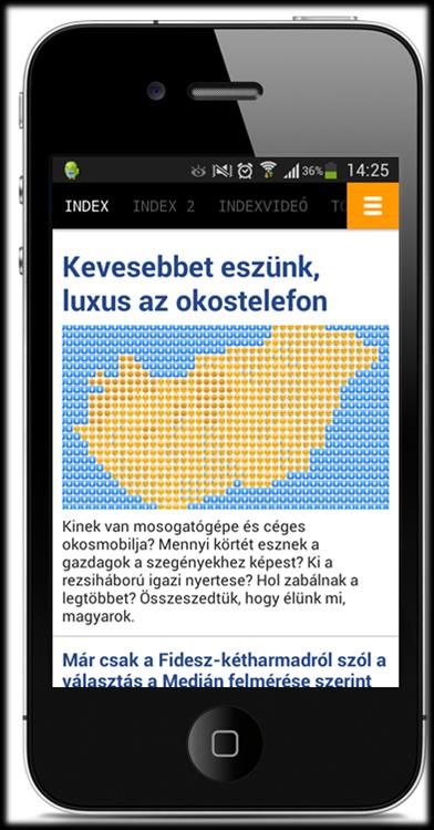 INDEX MOBIL ALKALMAZÁSOK () 20. december: ios és Android 203.