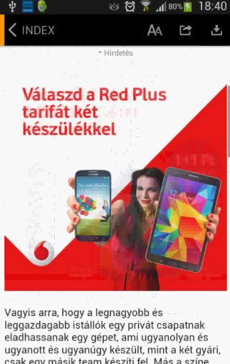 ALKALMAZÁS HIRDETÉSI FELÜLETEK MOBIL BANNER MAGIC Felület: Index mobil alkalmazások (Android, ios) Méret: 480x480 px Listaár: 860.