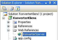 A főablak konstruktorában hozzunk létre egy objektumot ehhez az adattaghoz. public frmfőablak() InitializeComponent(); Szerver = new WSKliens.WSMuvelet.