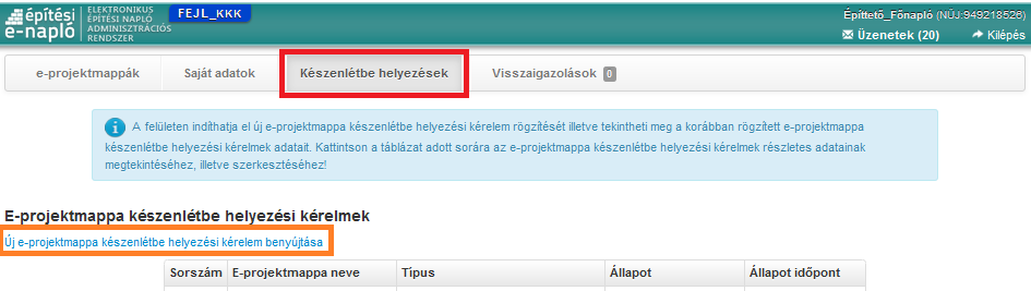 4. lépés: A programba belépő természetes személy által képviselt cég(ek) adatainak kitöltése és elmentése - az adatrögzítéséhez kattintsunk az Új képviselt cég felvitele linkre!