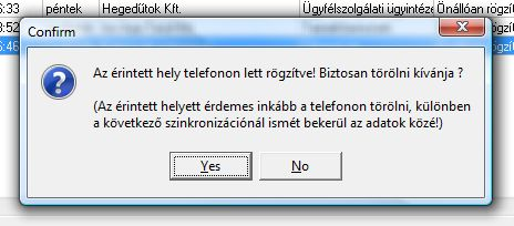 A következő ablakban bal alul kattintson az Okostelefon gombra, így tudja lehívni a mobil applikációból Felhőbe szinkronizált adatokat: Amennyiben új partner is szerepel a listában, először a