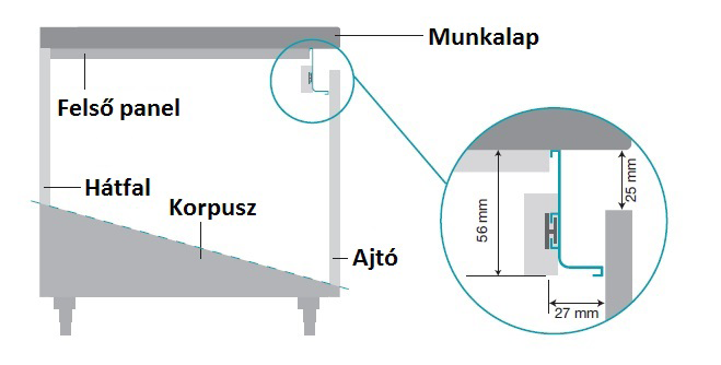 Alumínium OP-1005 CP Króm 4 méter