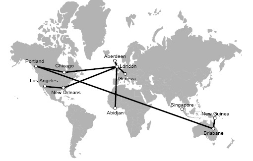 Távolsági hálózatok A távolsági hálózatok nagy területeket lefedő