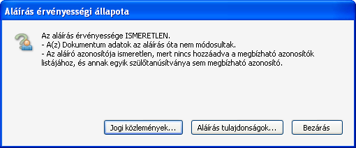 dokumentumok esetén, az időbélyegző kiadói tanúsítványát hozzá kell adnunk a megbízható kiadók közé.