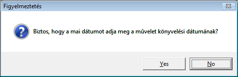 A fenti ablak a Folyószámla kezelés ablakon - már előzőleg - kiválasztott partner számláihoz tartozó fizetési tételeket jeleníti meg.